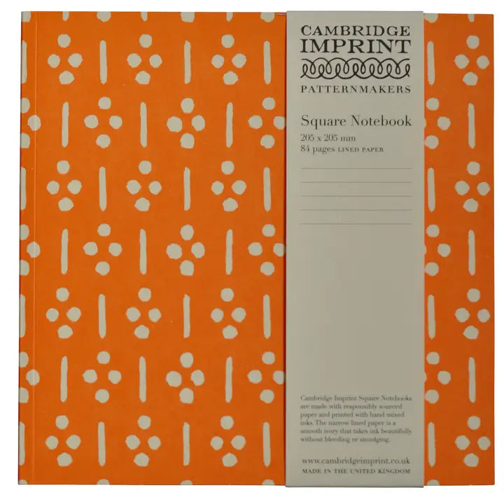 Square Notebook with Lined Paper in Ugizawa Neon