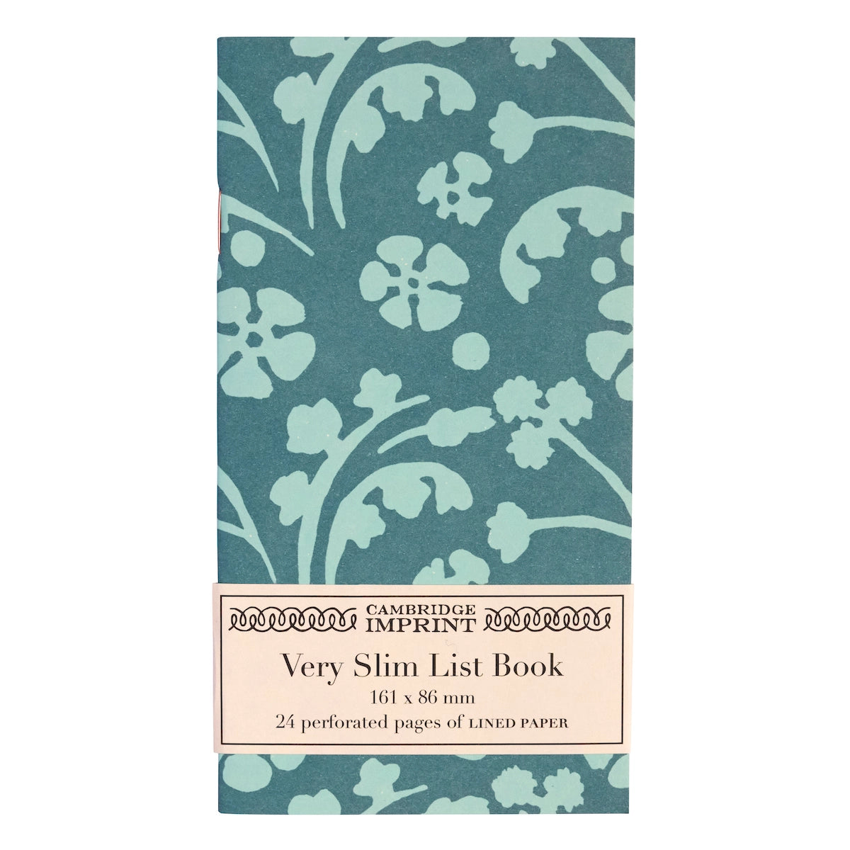 Very Slim List Book Wild Flowers Blue - Cambridge Imprint