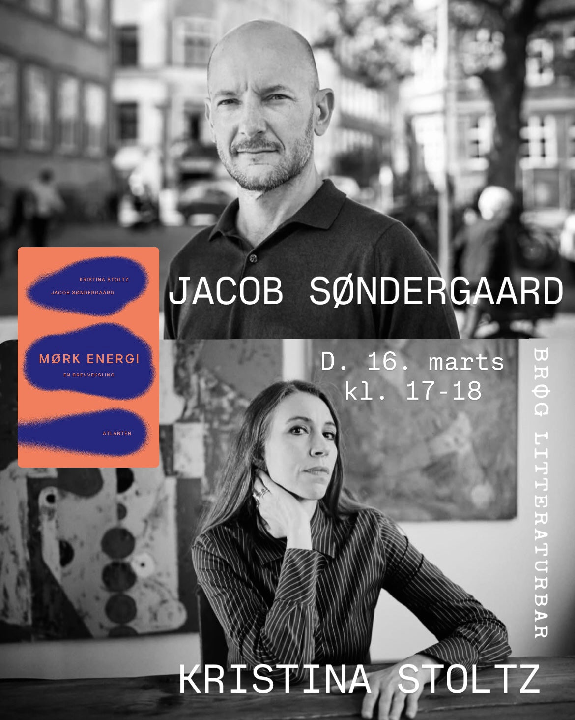 Kristina Stoltz & Jacob Søndergaard i samtale med Kamilla Löfström om 'Mørk energi'