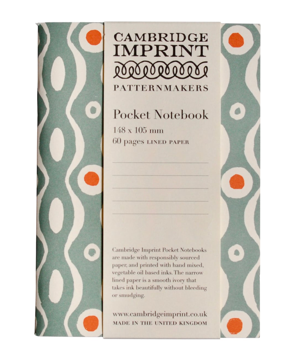 Pocket Notebook Persephone Teal And Orange - Cambridge Imprint
