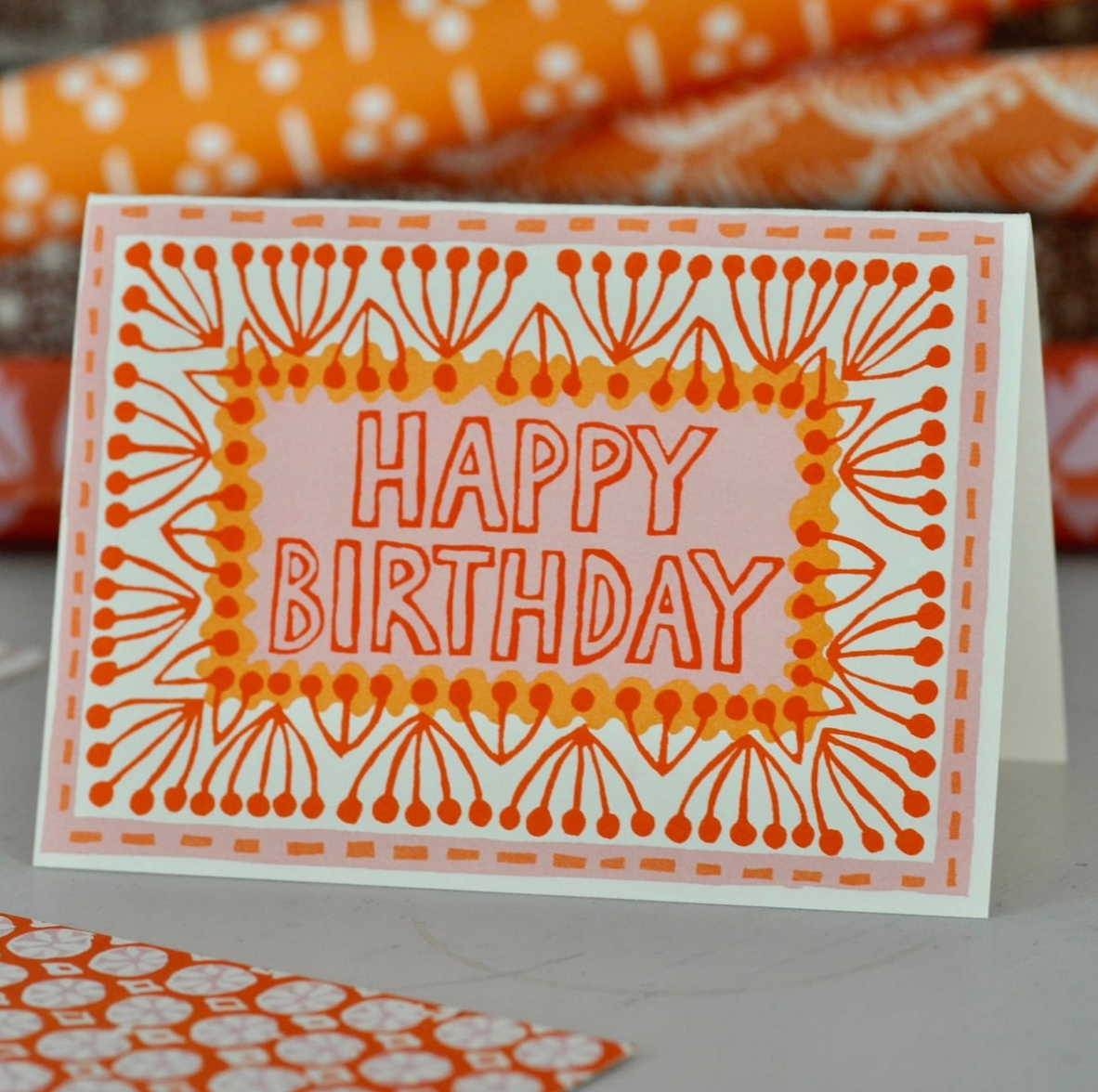 Card Happy Birthday Neon - Cambridge Imprint