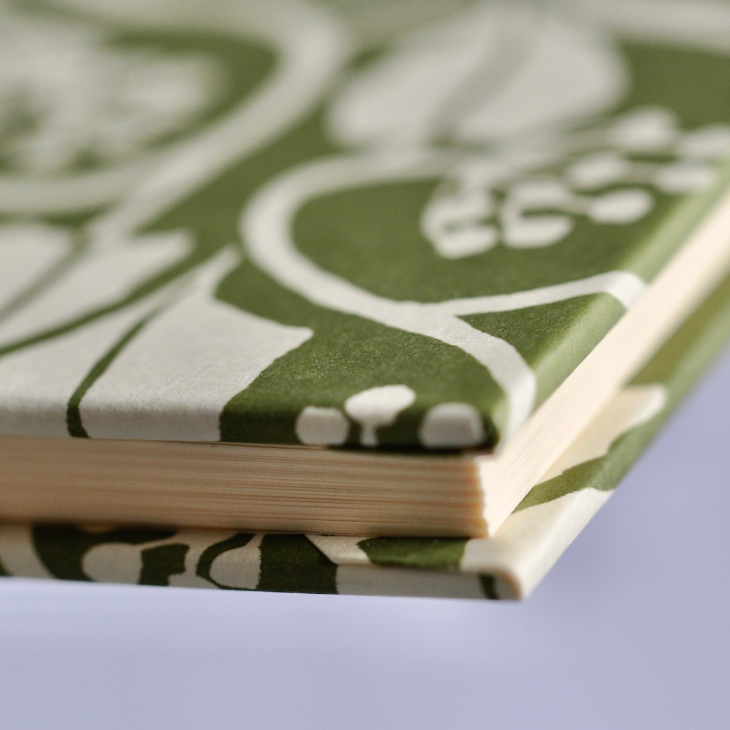 Hardback Notebook Small Ivy Stripe Sage Green - Cambridge Imprint