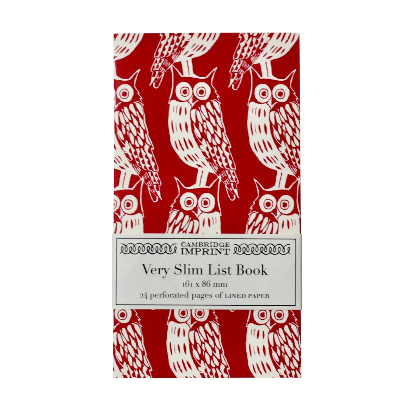 Very Slim List Book Owls - Cambridge Imprint