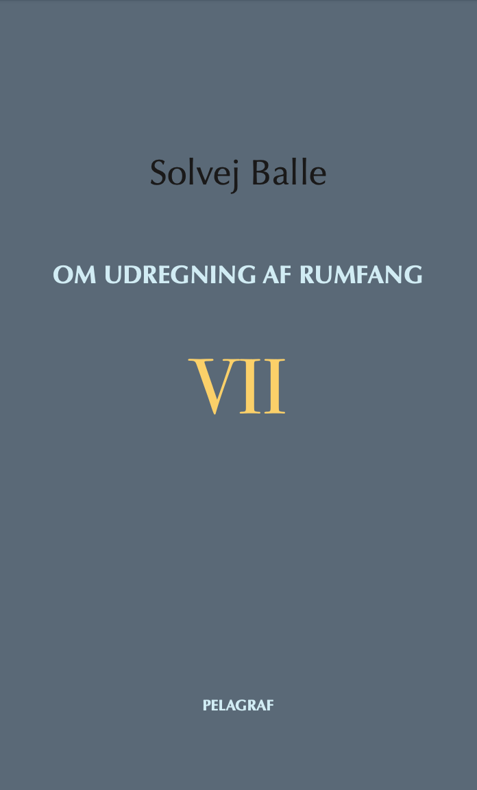 Om udregning af rumfang VII – forudbestil signeret eksemplar