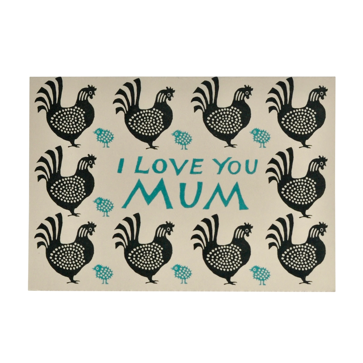 Card Hen and Chick - Cambridge Imprint