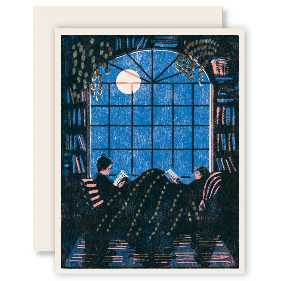 Reading Together Letterpress Card – Brøglitteraturbar