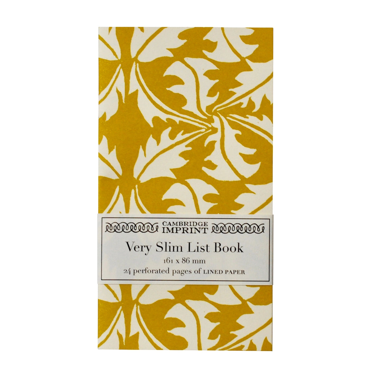 Very Slim List Book Dandelion Turmeric - Cambridge Imprint