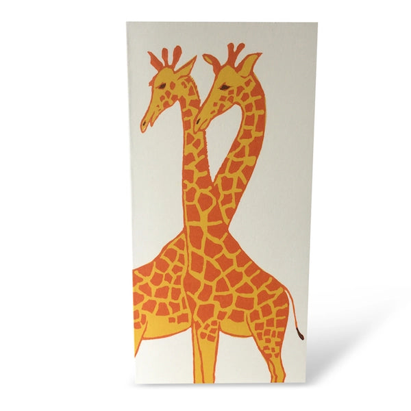 Long Card Giraffes - Cambridge Imprint