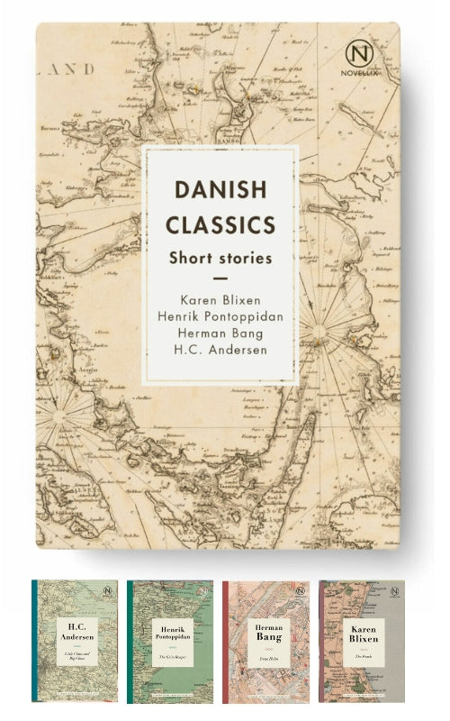Box with four Danish Classics - Short stories from Novellix
