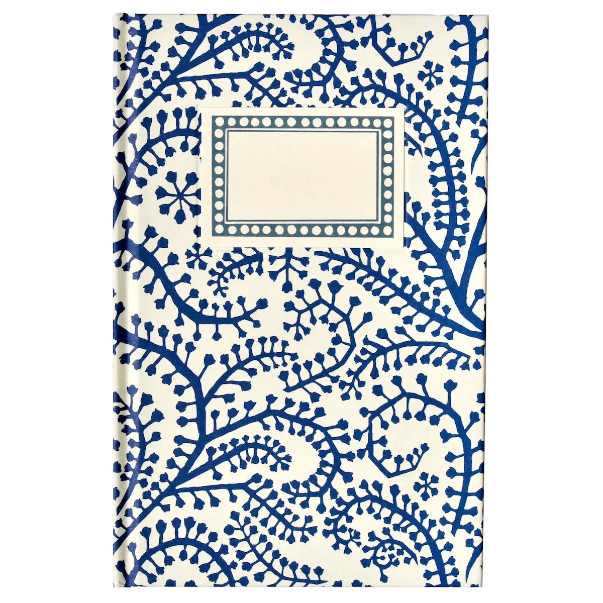 Hardback Notebook Seaweed Paisley Prussian Blue