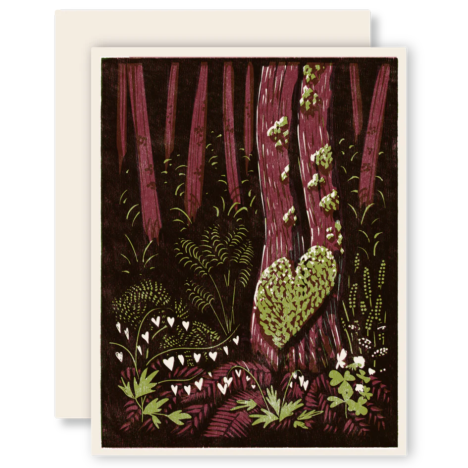 Heart of the Forest Letterpress Card