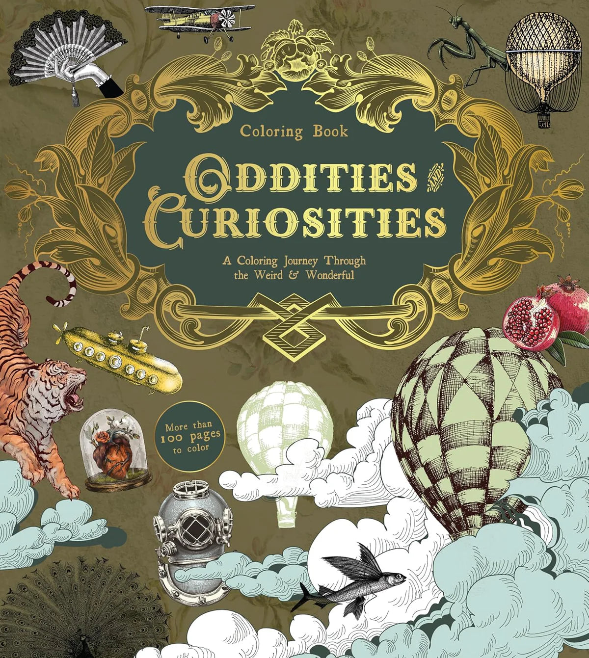 Oddities & Curiosities Coloring Book: A Coloring Journey Through the Weird and the Wonderful