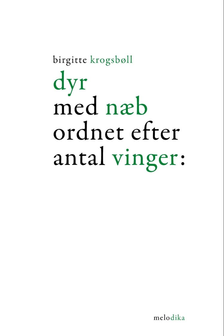 dyr med næb ordnet efter antal vinger: