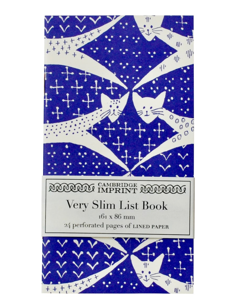 Very Slim List Book Cats - Cambridge Imprint