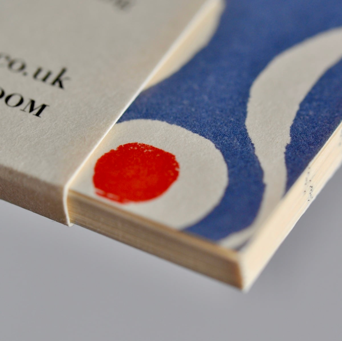 Pocket Notebook Persephone Cornflower And Red - Cambridge Imprint