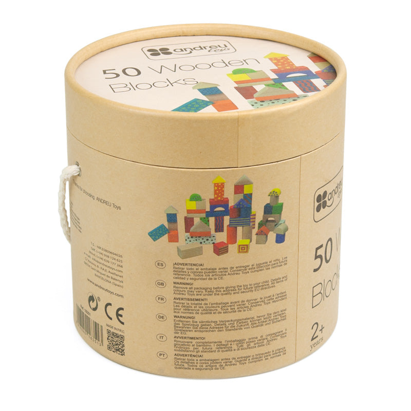 50 Wooden Blocks Construction
