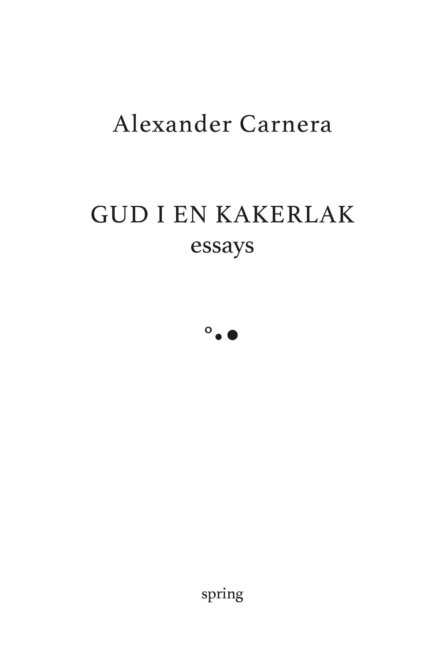 Gud i en kakerlak