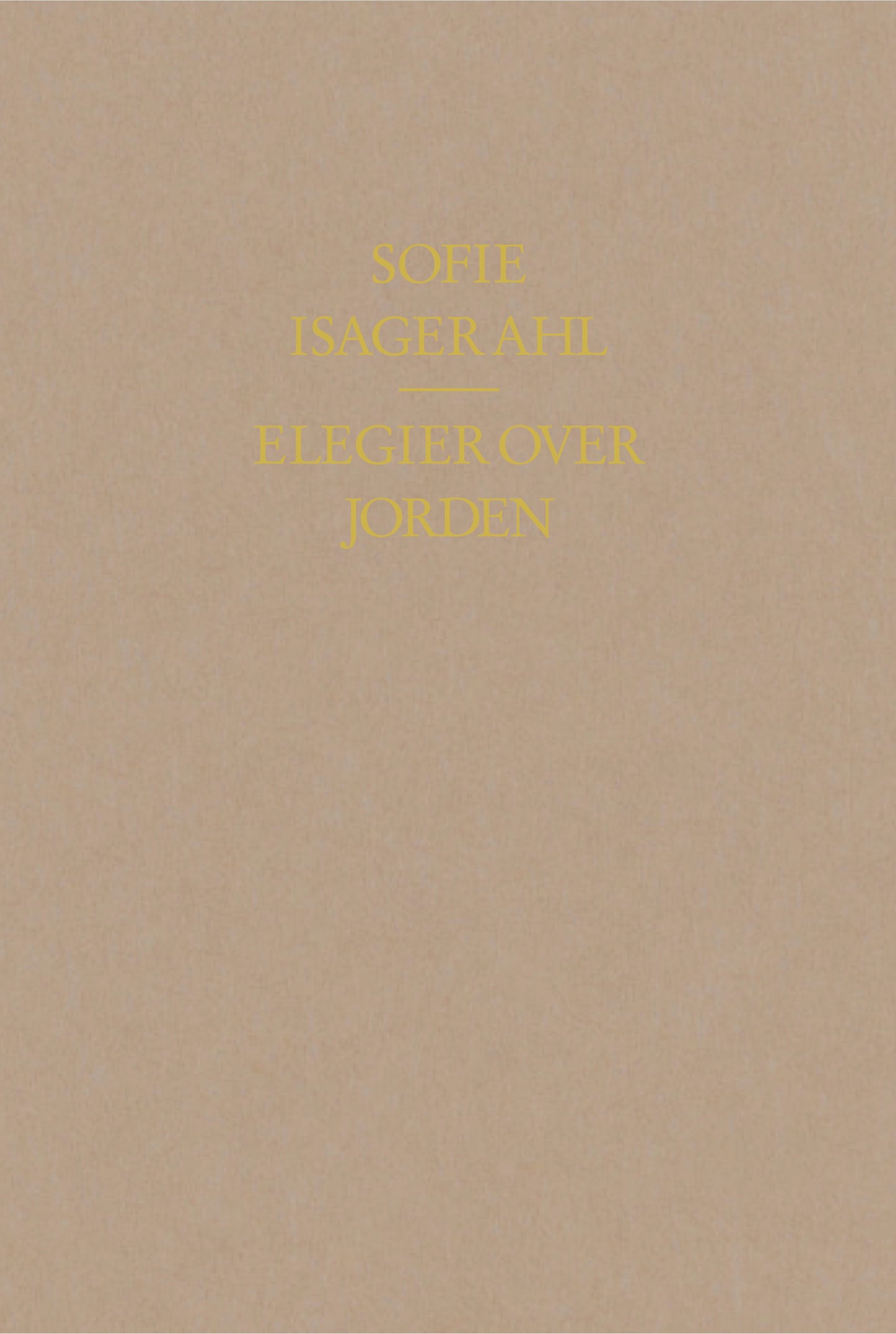 elegier over jorden